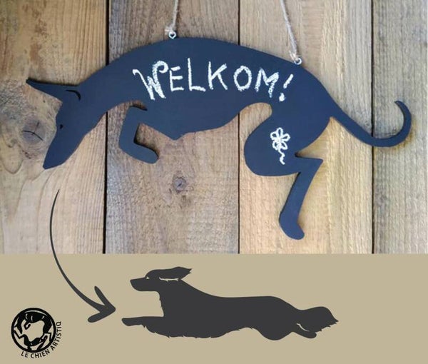 Kooikerhondje Springend ! Design Krijtbord! Agility