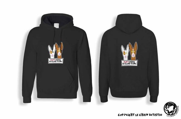 Podenco Ibicenco gladharig ! ANGRY DOGS Hoodie