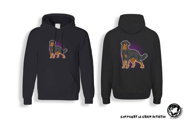 Hovawart ! Comic style Hoodie ! Drie kleurslagen !