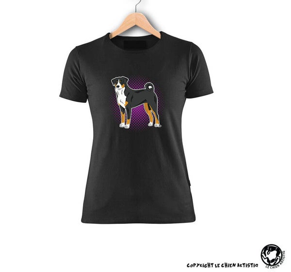 Appenzeller Sennenhond ! "Comic" T-shirt > Dames of Unisex model