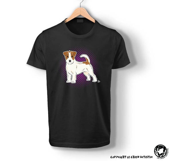 Jack Russell Terrier Ruwharig ! "Comic" T-shirt > Dames of Unisex model