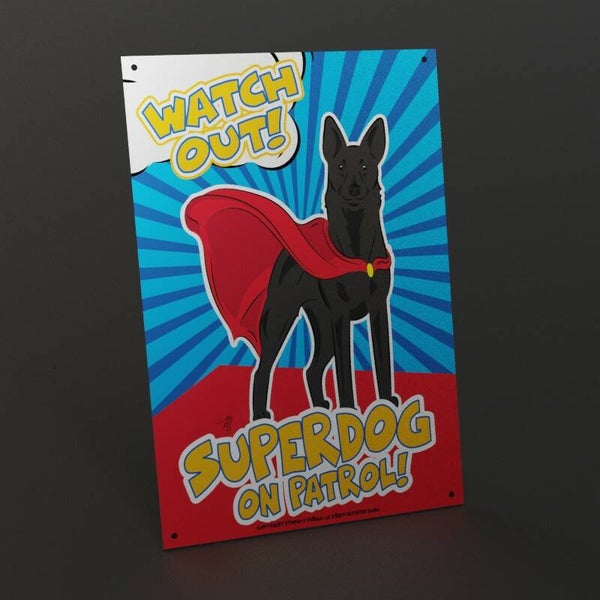 Mechelse Herdershond / Mechelaar ZWART  ! SUPERHOND! waakbord