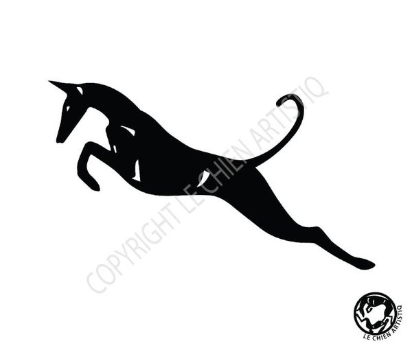 Podenco Ibicenco gladhaar ! vinyl sticker