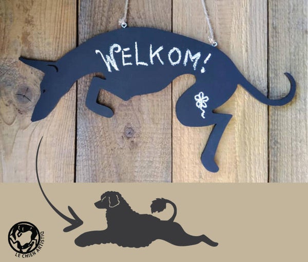 Portugese Waterhond ! Design Krijtbord!
