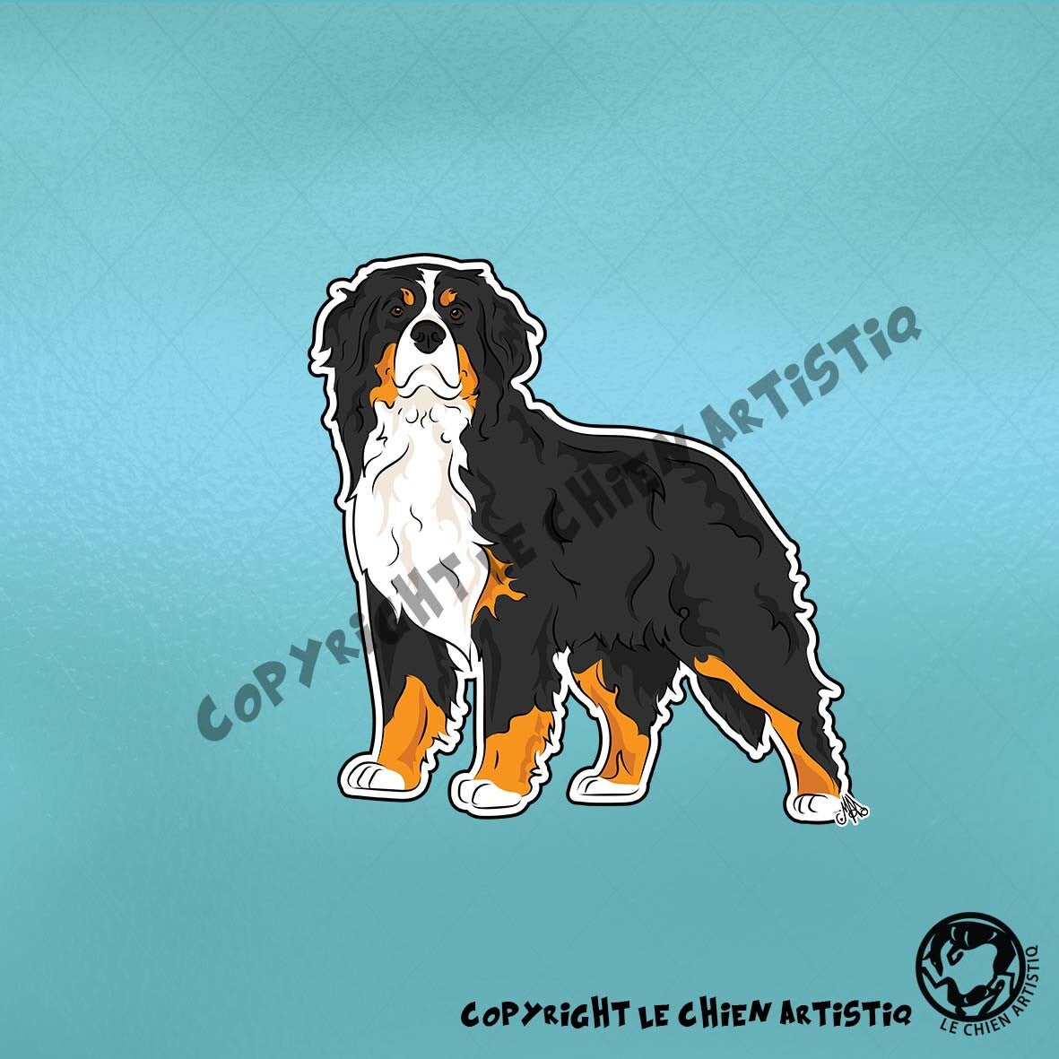 Berner Sennenhond ! COMIC sticker !