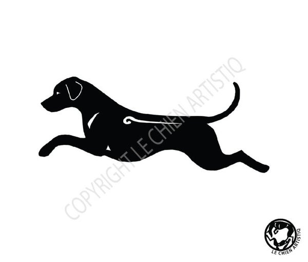 Rhodesian Ridgeback ! vinyl sticker