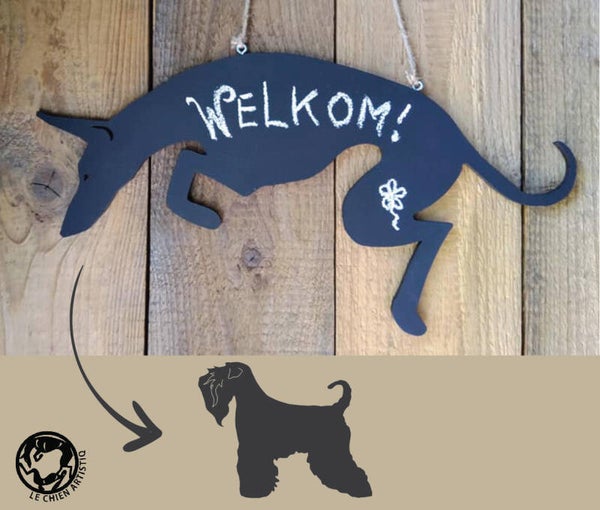 Soft Coated Wheaten Terrier ! Design Krijtbord! 