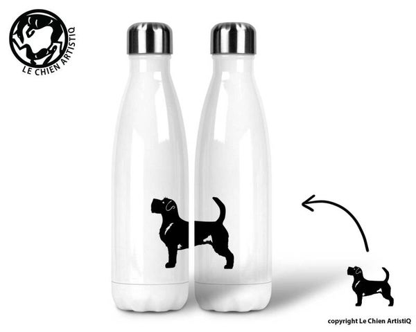 Jack Russell Terrier ruwharig ! silhouet ! thermosfles 500ml