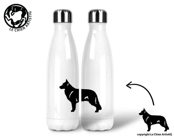 Oud Duitse Herdershond ! silhouet ! thermosfles 500ml