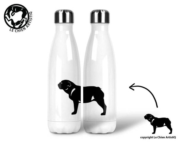 Engelse Bulldog ! silhouet ! thermosfles 500ml