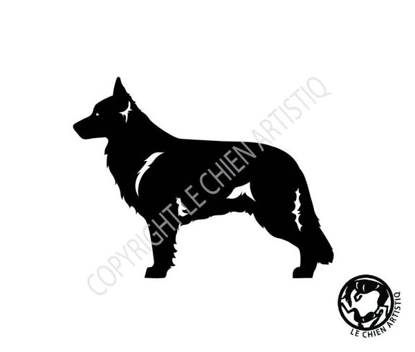 Oud Duitse Herdershond ! vinyl sticker