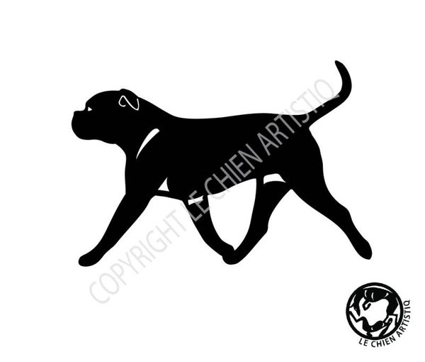 American Bulldog dravend ! vinyl sticker