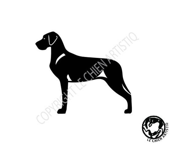 Duitse Dog ! vinyl sticker