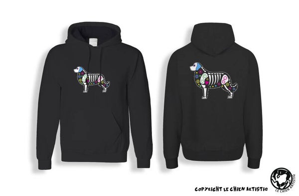 Australian Shepherd ! "SUGAR SKULL" Hoodie