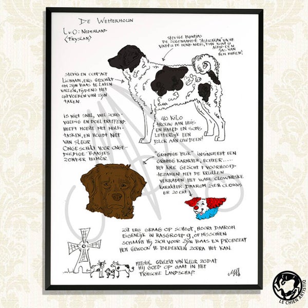 Wetterhoun print "Different View"