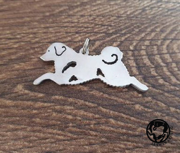 Wetterhoun hanger ! zilver of aluminium !