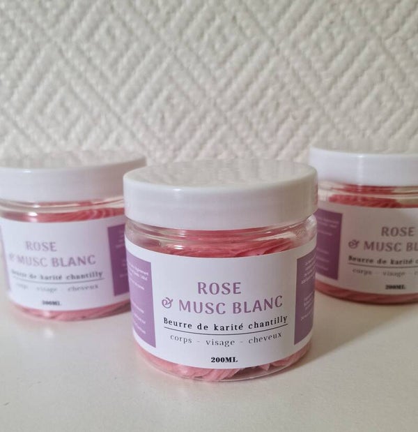 Beurre de karité senteur Rose et musc