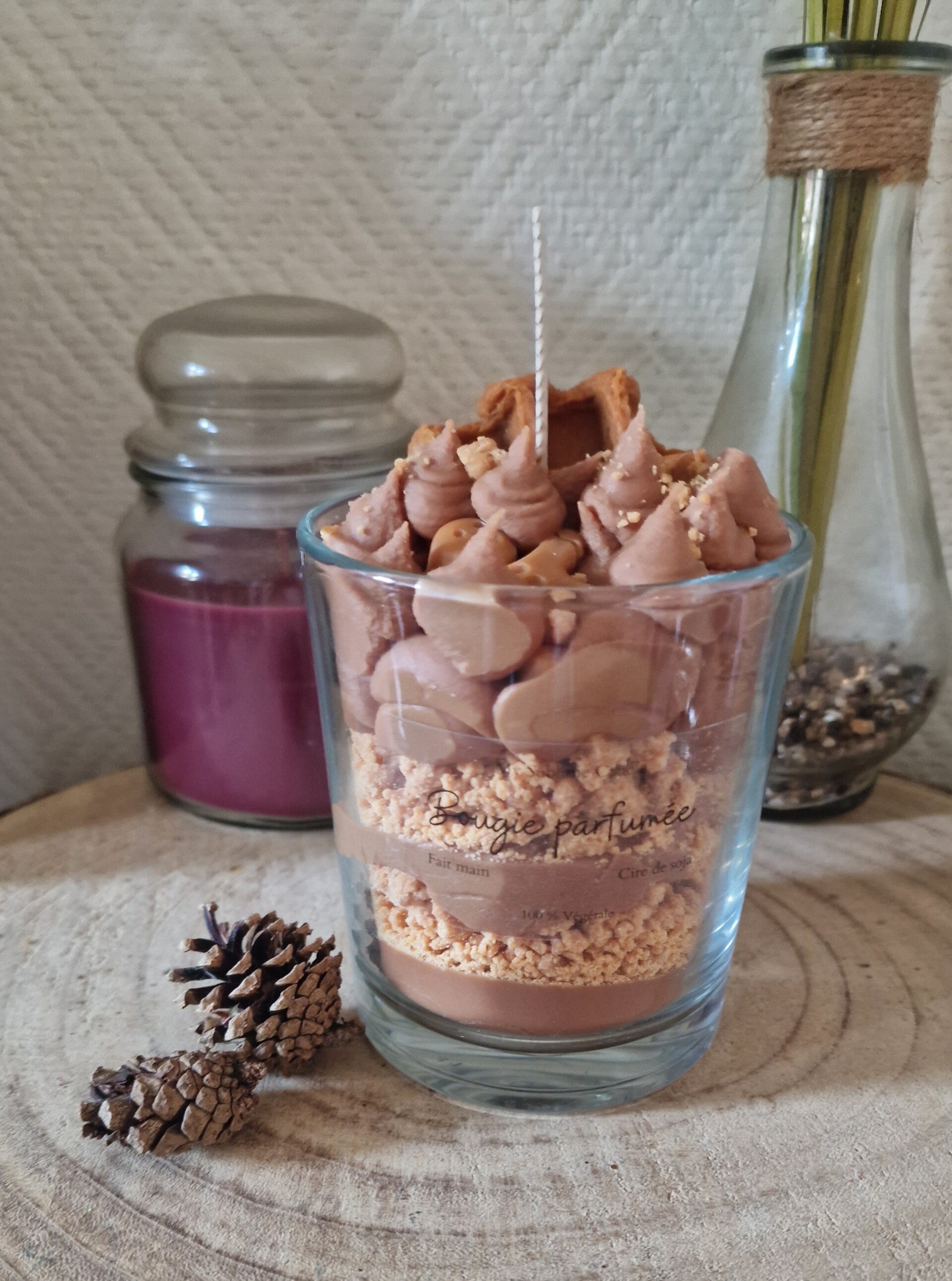 Bougie gourmande Gauffre taille Xl