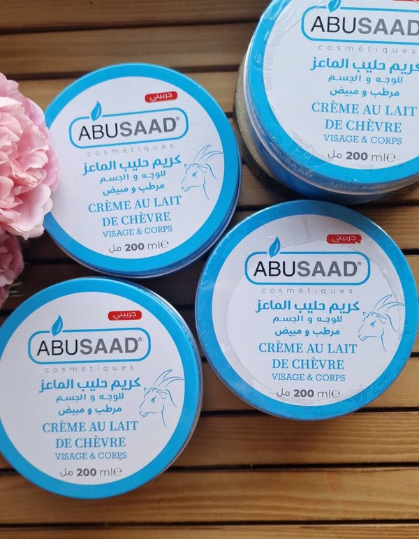 Crème visage et corps au lait de chèvre 🐐 Abu saad