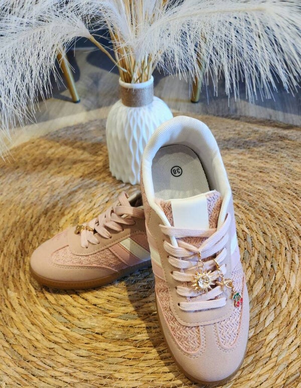 Basket rose avec charm's