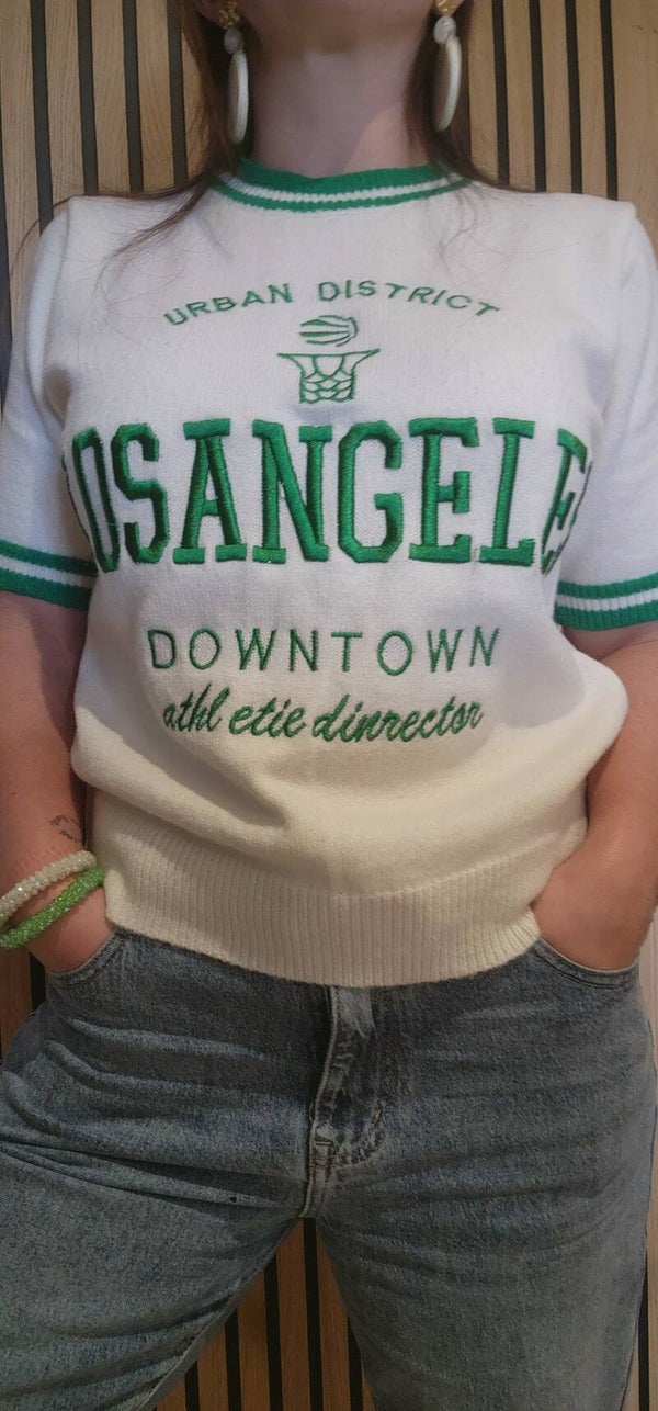 Pull manche courte Los Angeles