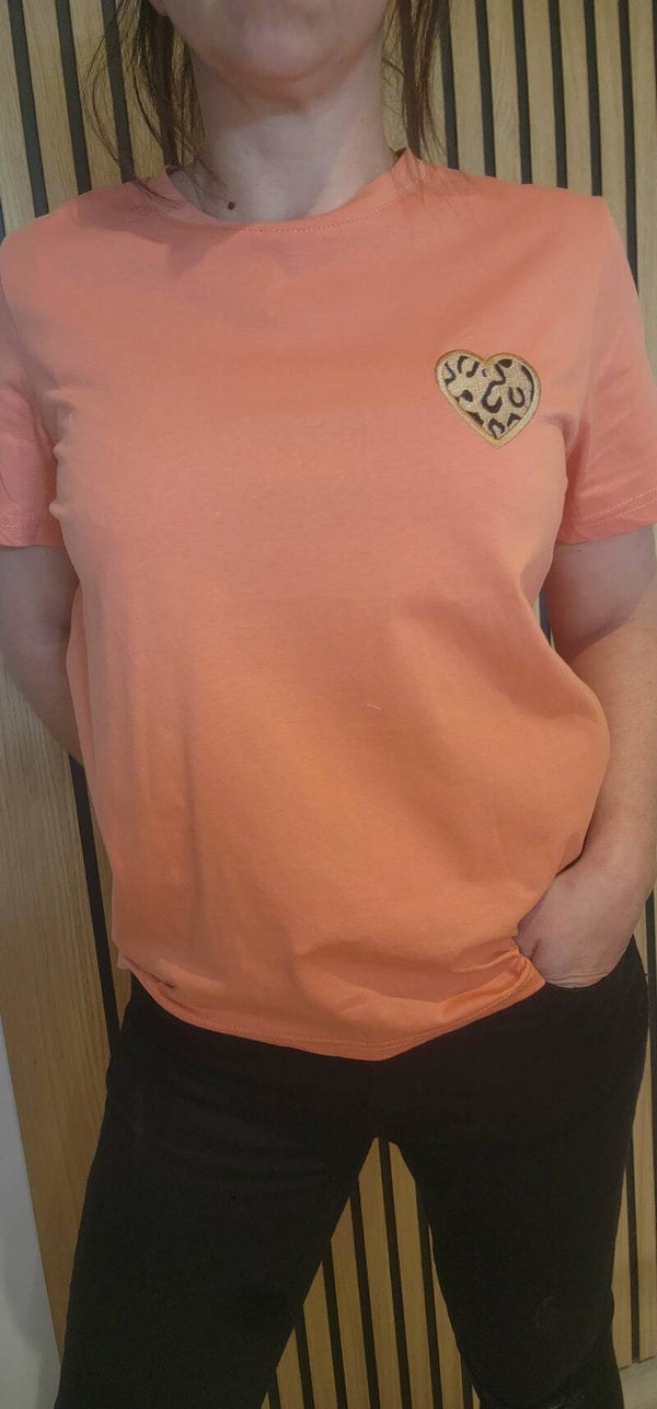 Tee Shirt  col rond orange