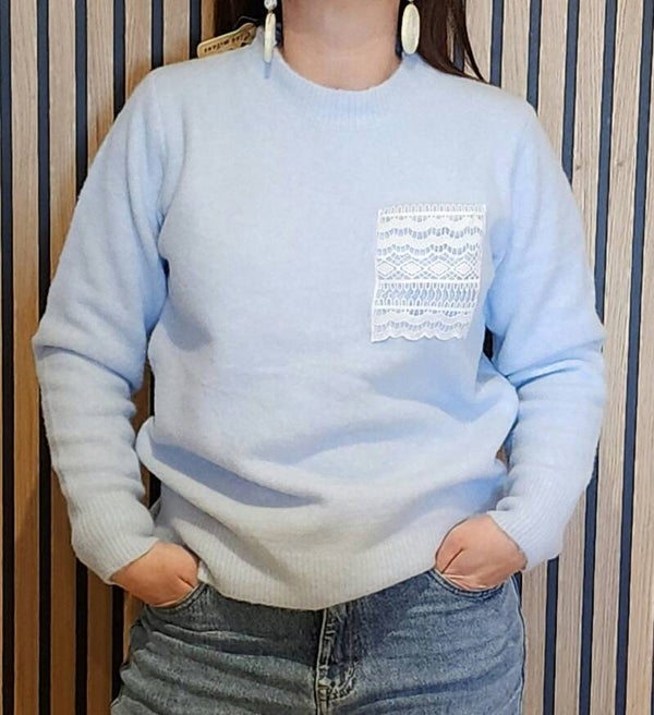 Pull bleu