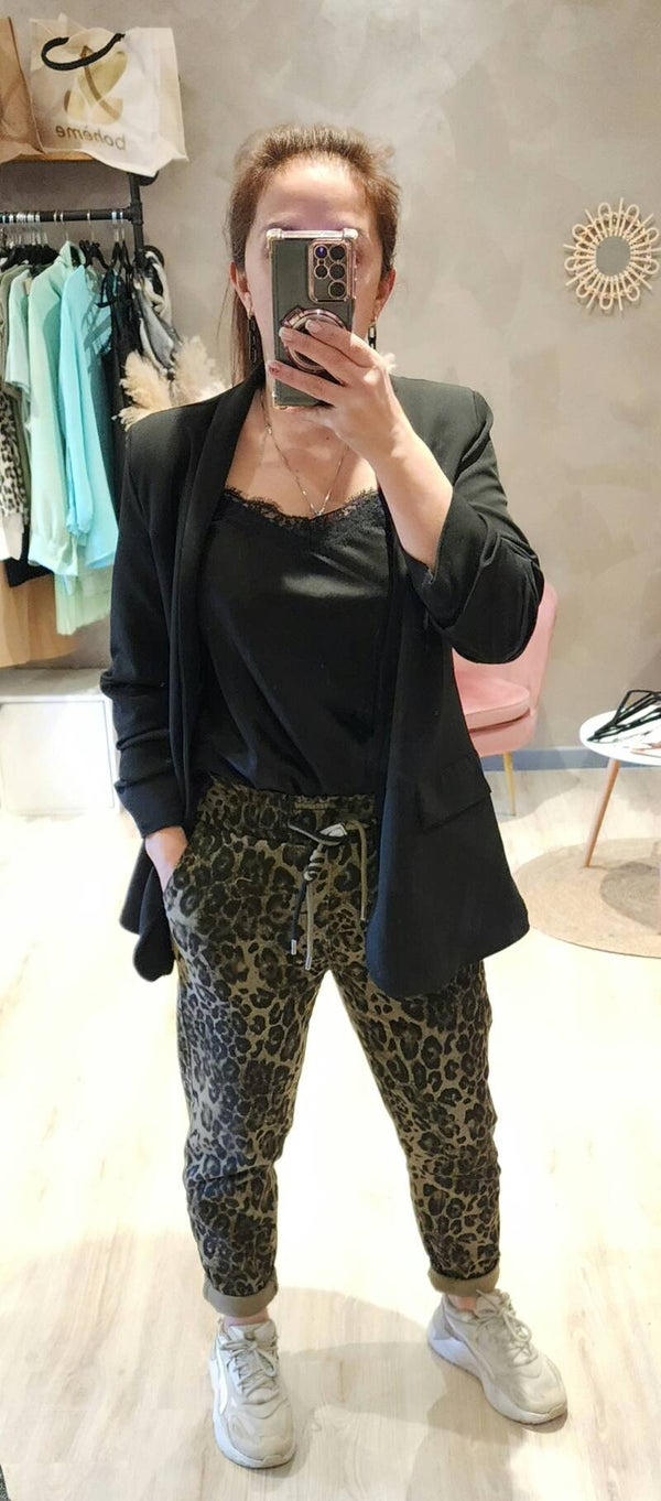 Jeans jog Leopard