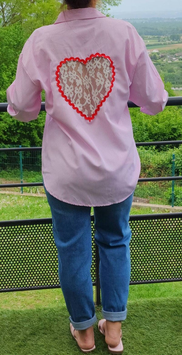 Chemise Miss Coeur Rose