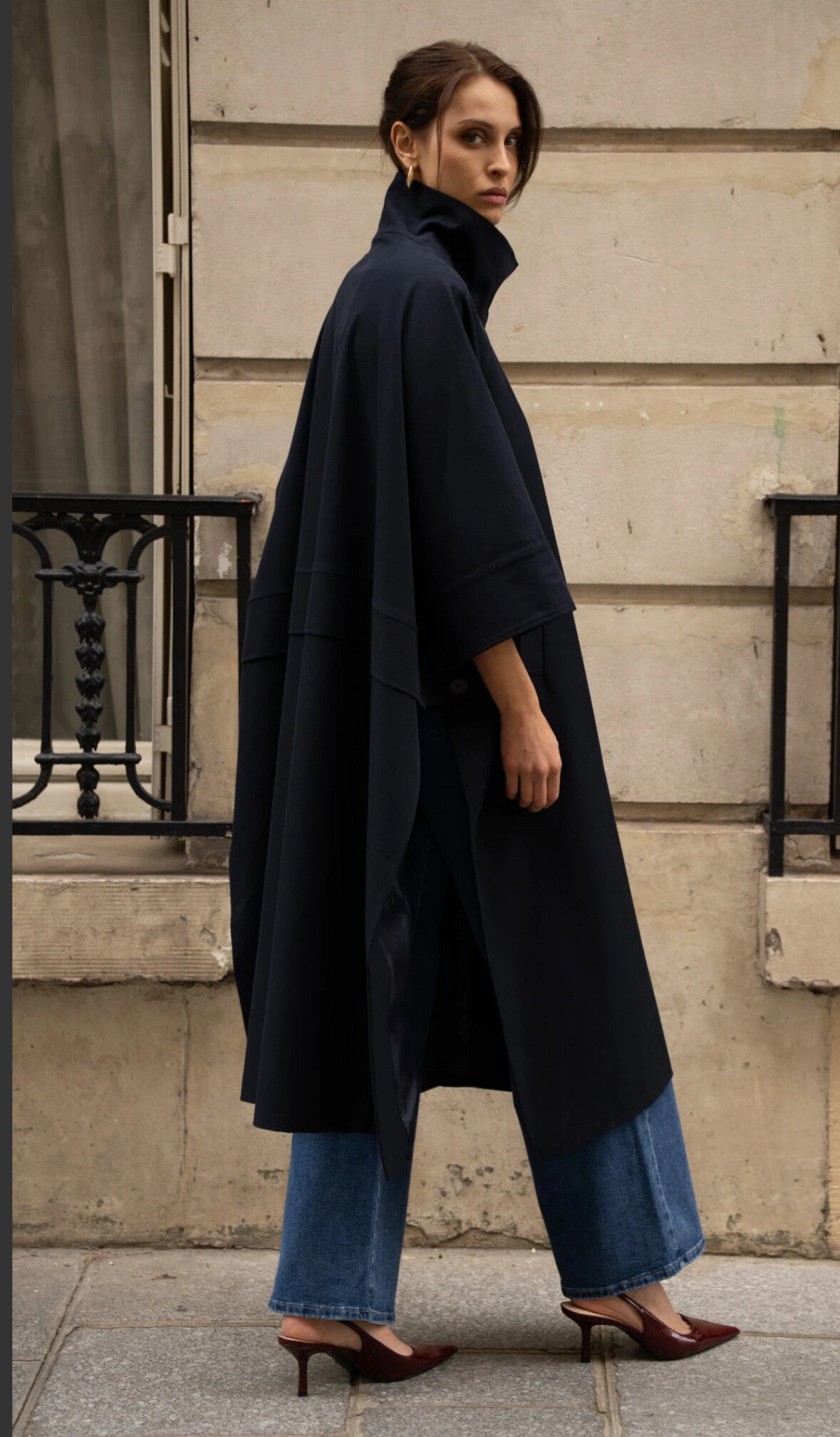 Monaco Coat Marine Blauw