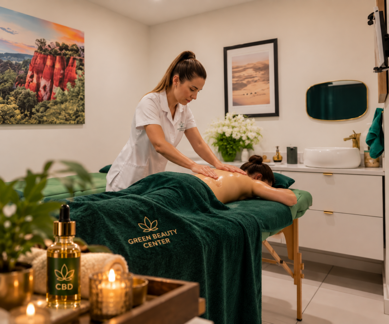 Massage à l'huile de CBD à Nice