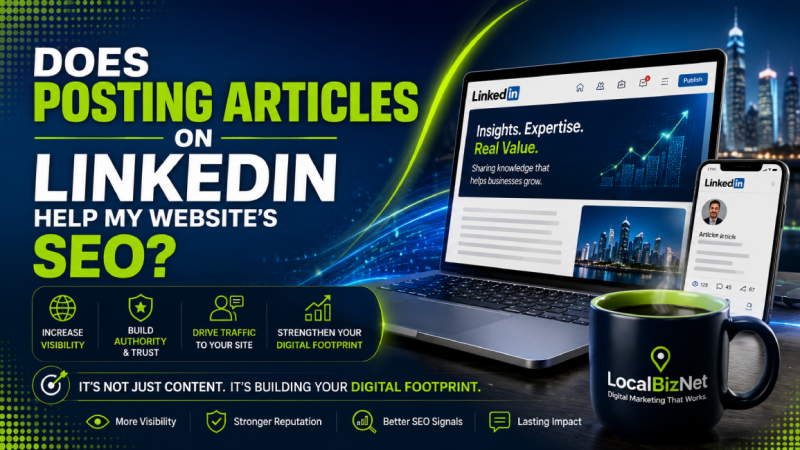 Does Posting Articles on LinkedIn Help My Website's SEO?