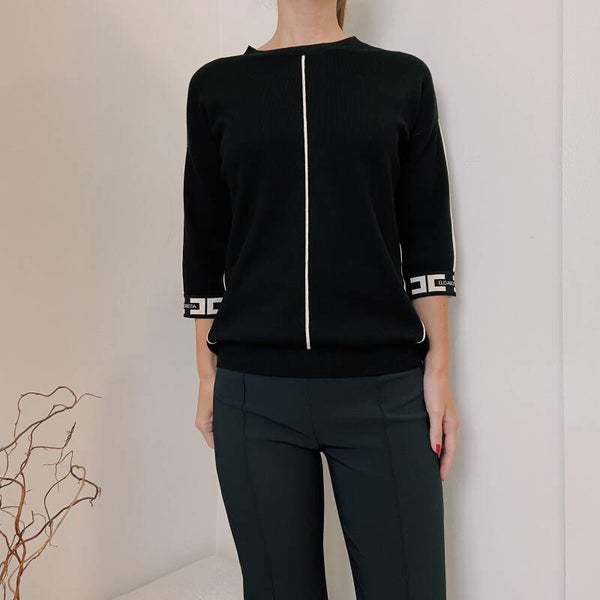 Elisabetta Franchi FW ‘21: sweater met driekwart mouw