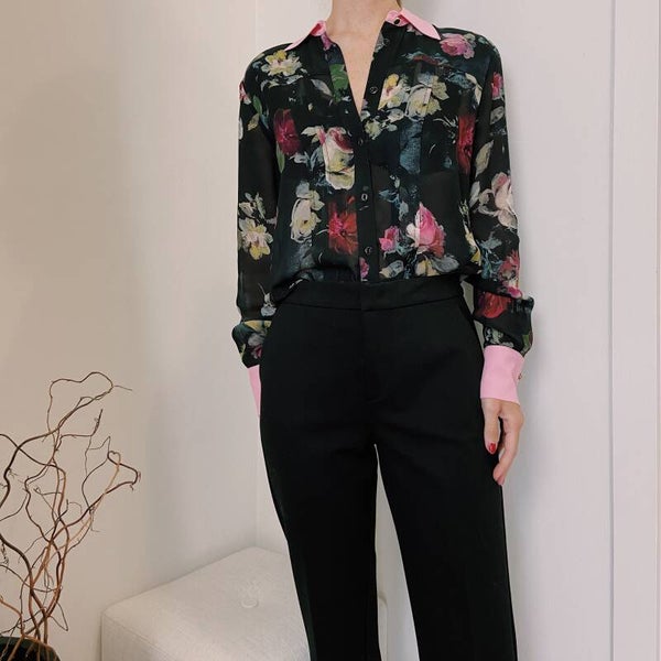 Blugirl FW ‘21: blouse met contrasterende details