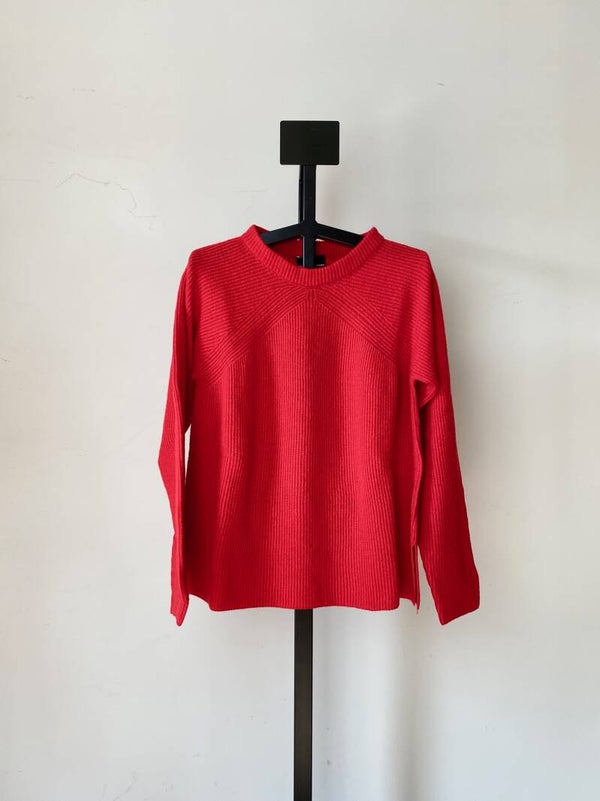 FW '20 Atos Lombardini: rode pull ronde hals
