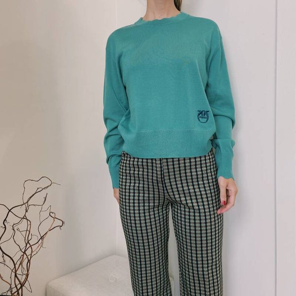 PINKO FW '21: trui met geschulpte afwerking