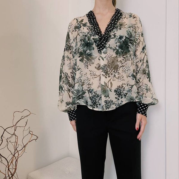 Blugirl FW ‘21: blouse in gecombineerde prints