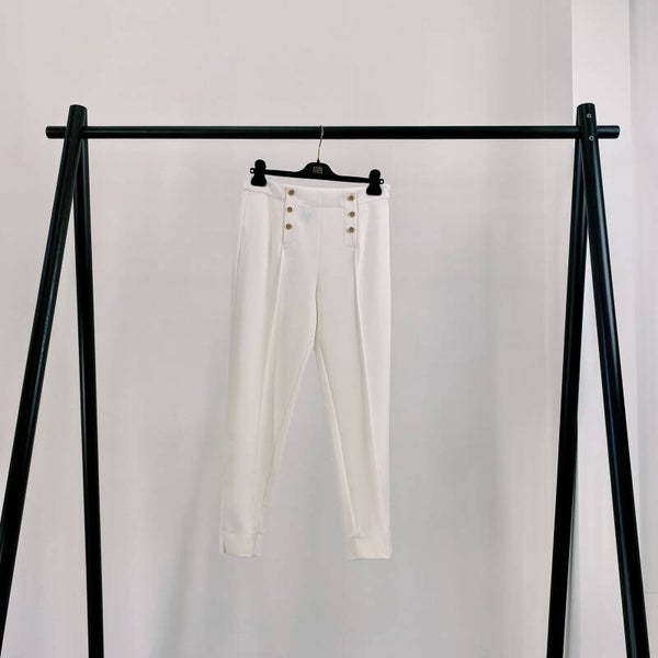 EDWARD ACHOUR SS '21: Broek met gouden knopen