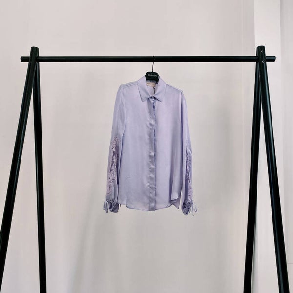ERMANNO FIRENZE '21: Blouse met mouw in kant