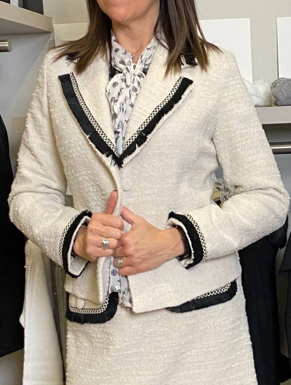 FW '20 Be Blumarine: bouclé vest