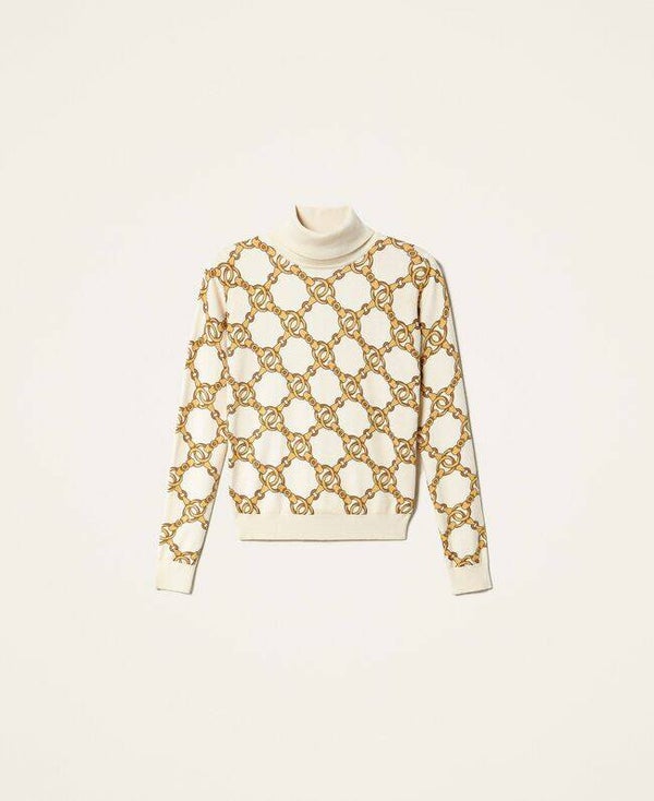 FW '20 Twinset: col roulé in kabelprint