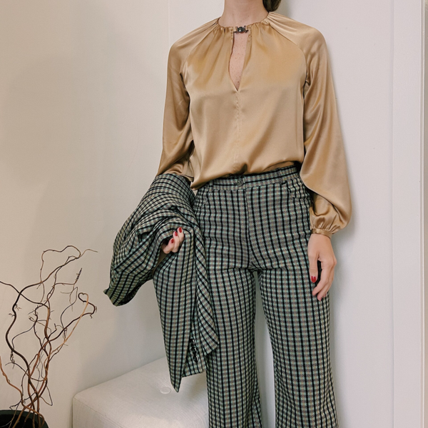 PINKO FW '21: blouse in stretch satijn