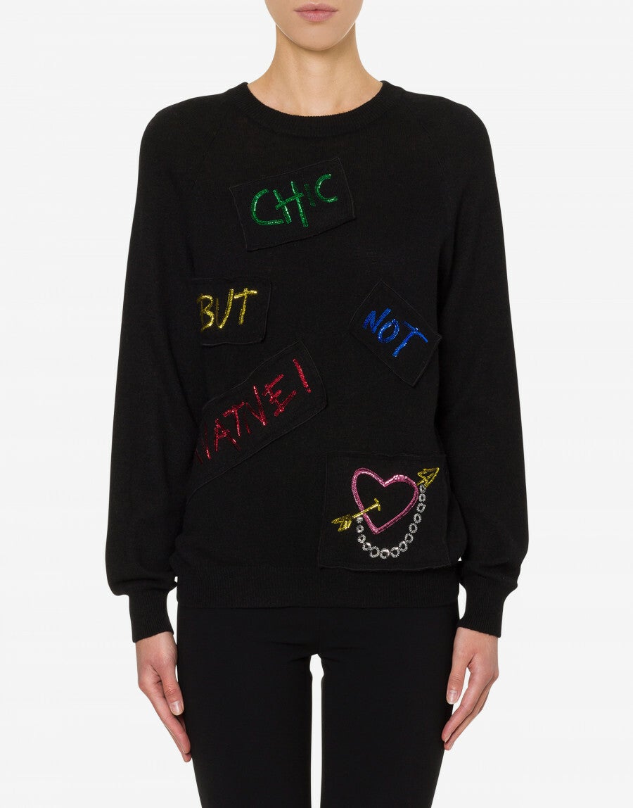 FW '20 Boutique Moschino: pull met pailletten