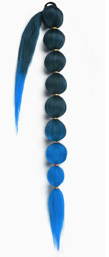 TBlue - "34"" Chic Braided Bubble Ponytail Extension
