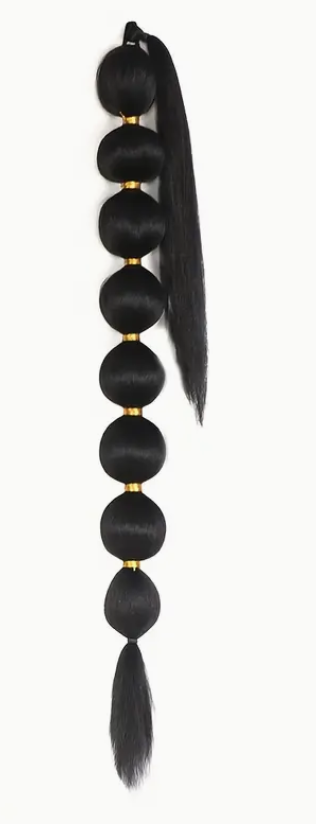 "34"" Chic Braided Bubble Ponytail Extension