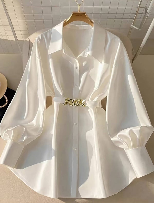 Elegant button front blouse