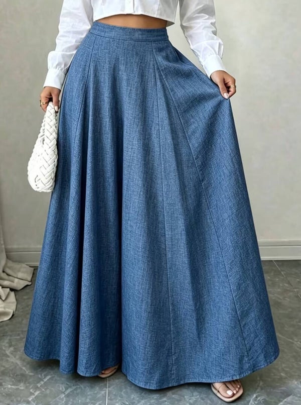 High waisted wide legged pants