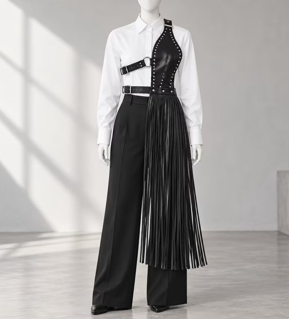 Adjustable Fringe Harness Halter