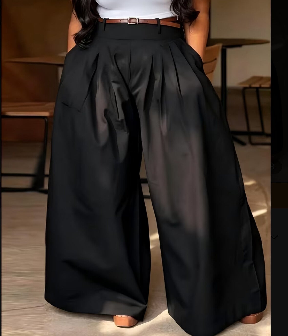 Casual wide legged trousers