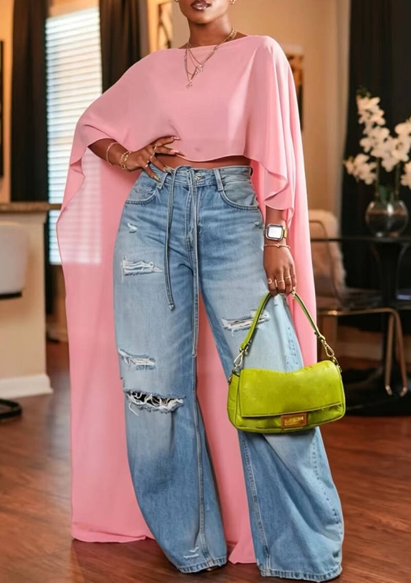 Elegant flared cape
